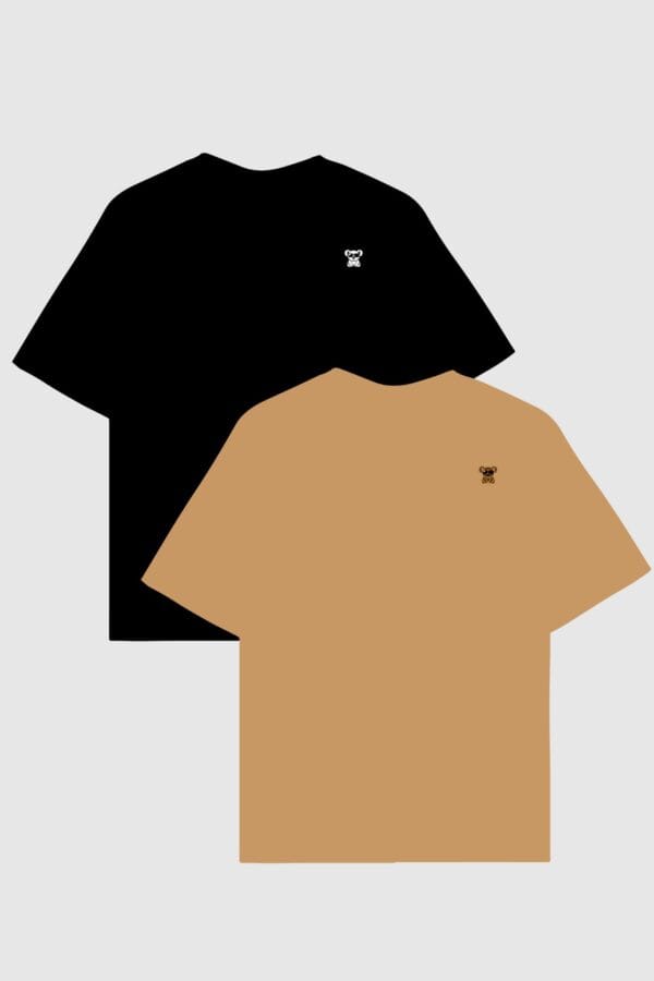 Paquete de 2 koala negro y beige (regular fit)